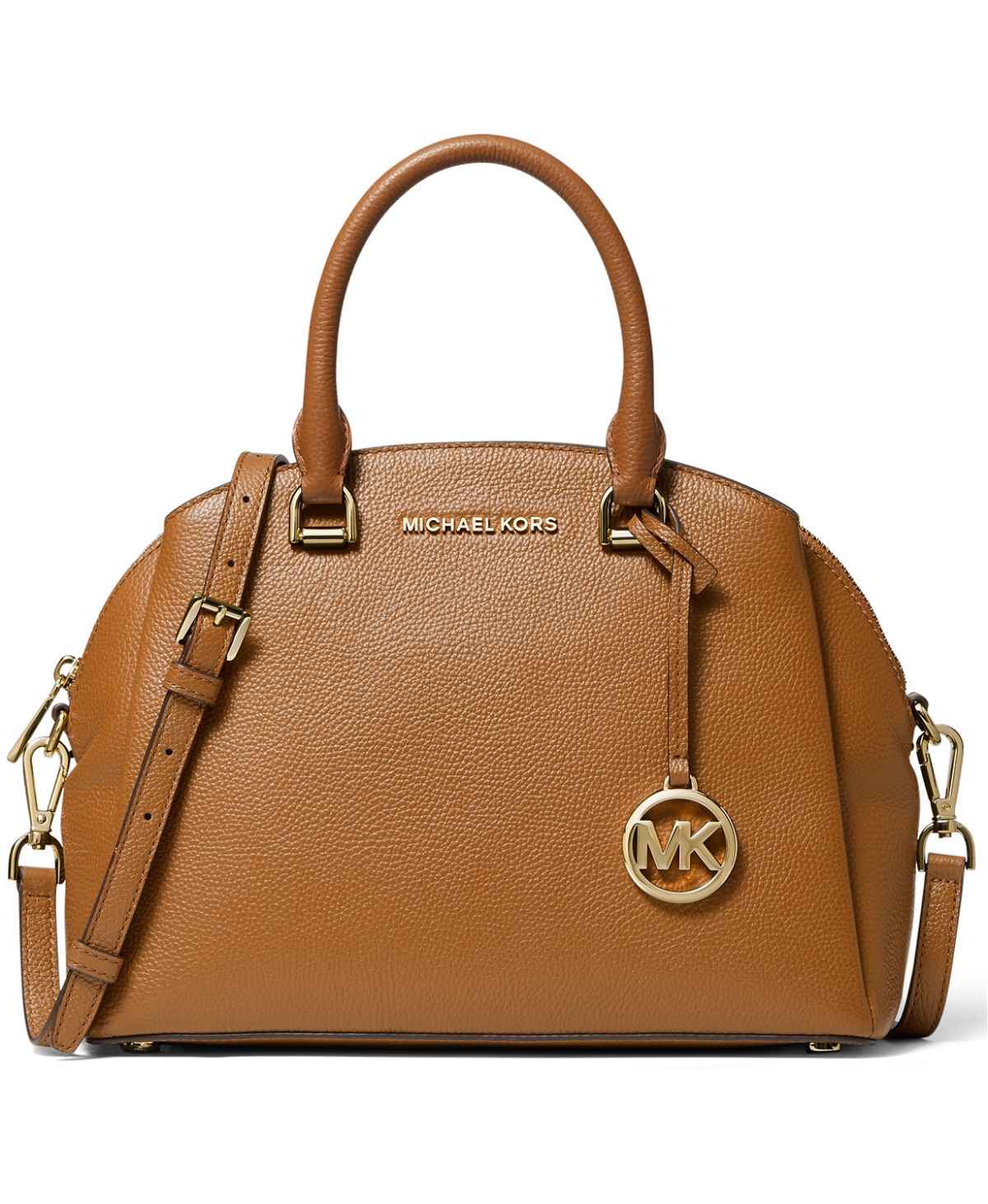 Michael Kors Handbag Carmen Xs Leather Shoulder Bag With Dust Bag (Biege  Brown) (LB789) - KDB Deals