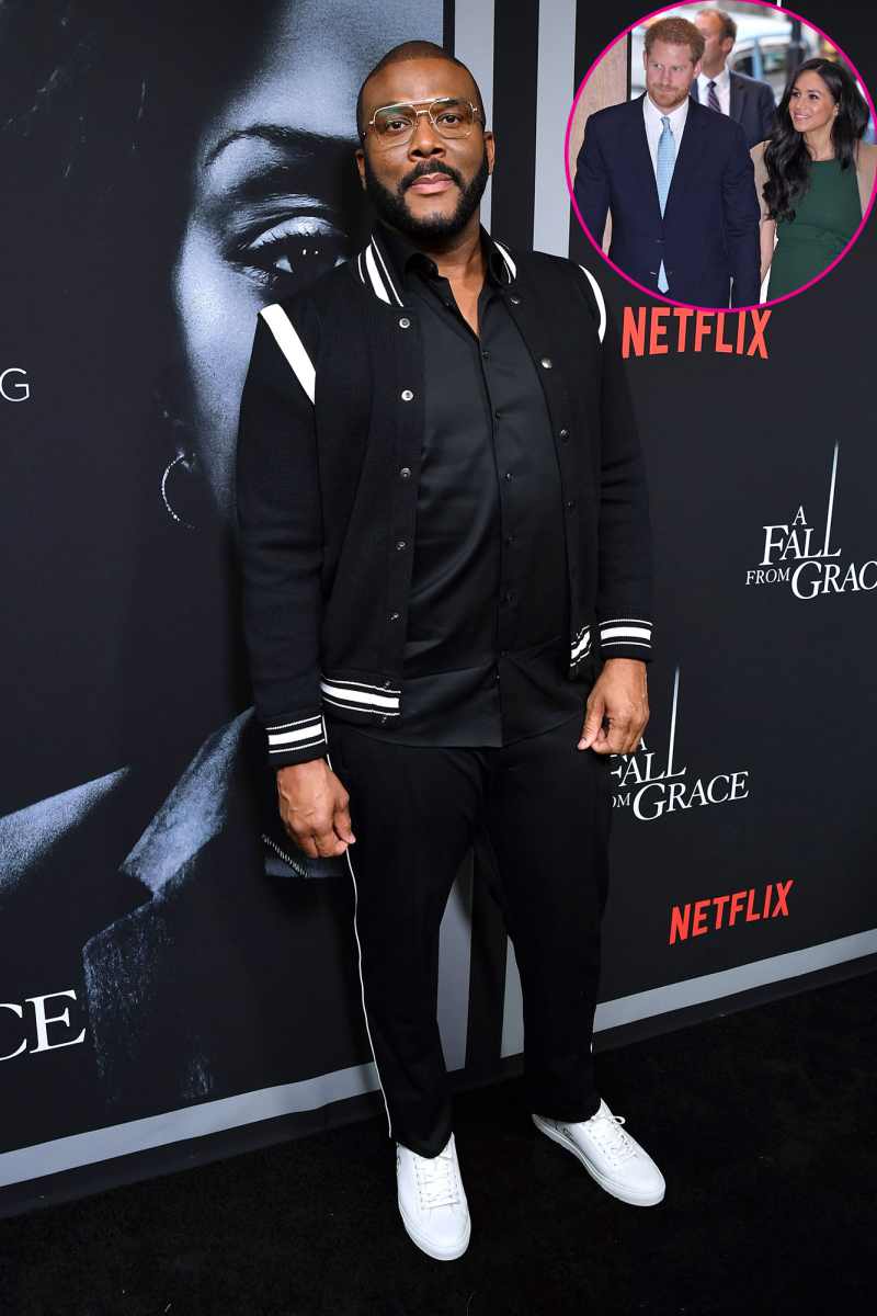 Tyler Perry Pretends to Lose Connection When Asked About Prince Harry and Meghan Markle Staying at His House