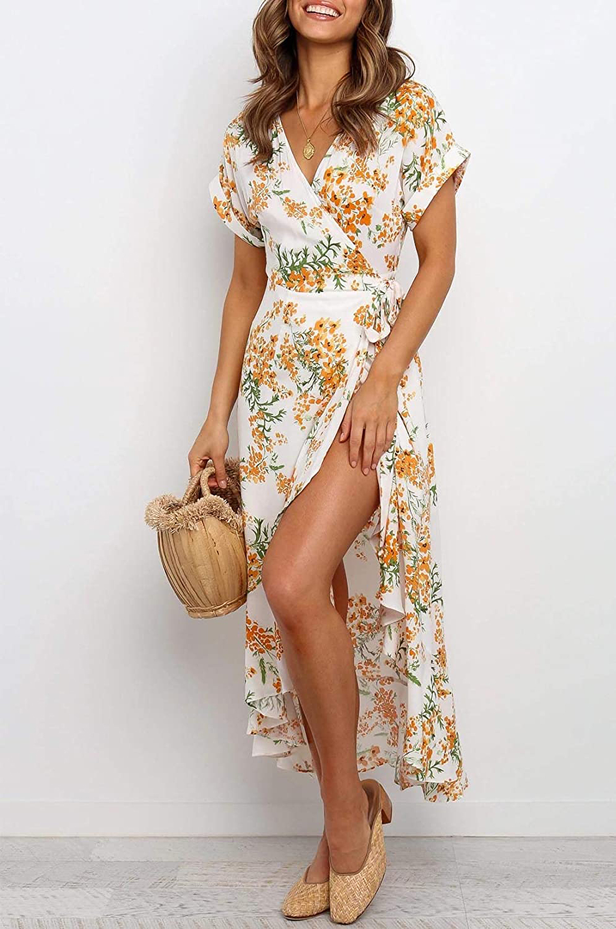 ZESICA Maxi Wrap Dress Will Have You Turning Heads