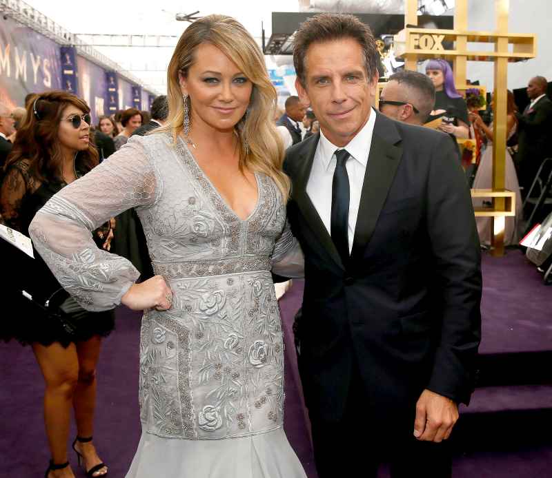 Ben Stiller and Christine Taylor Emmys 2019