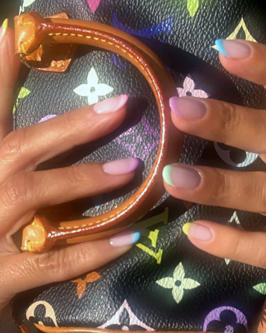 Kourtney Kardashian's Colorful Tips and More Celeb Nail Inspo for Summer 2020