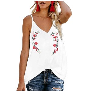 TECREW Embroidered Tank Top Is Giving Us Such Boho Vibes