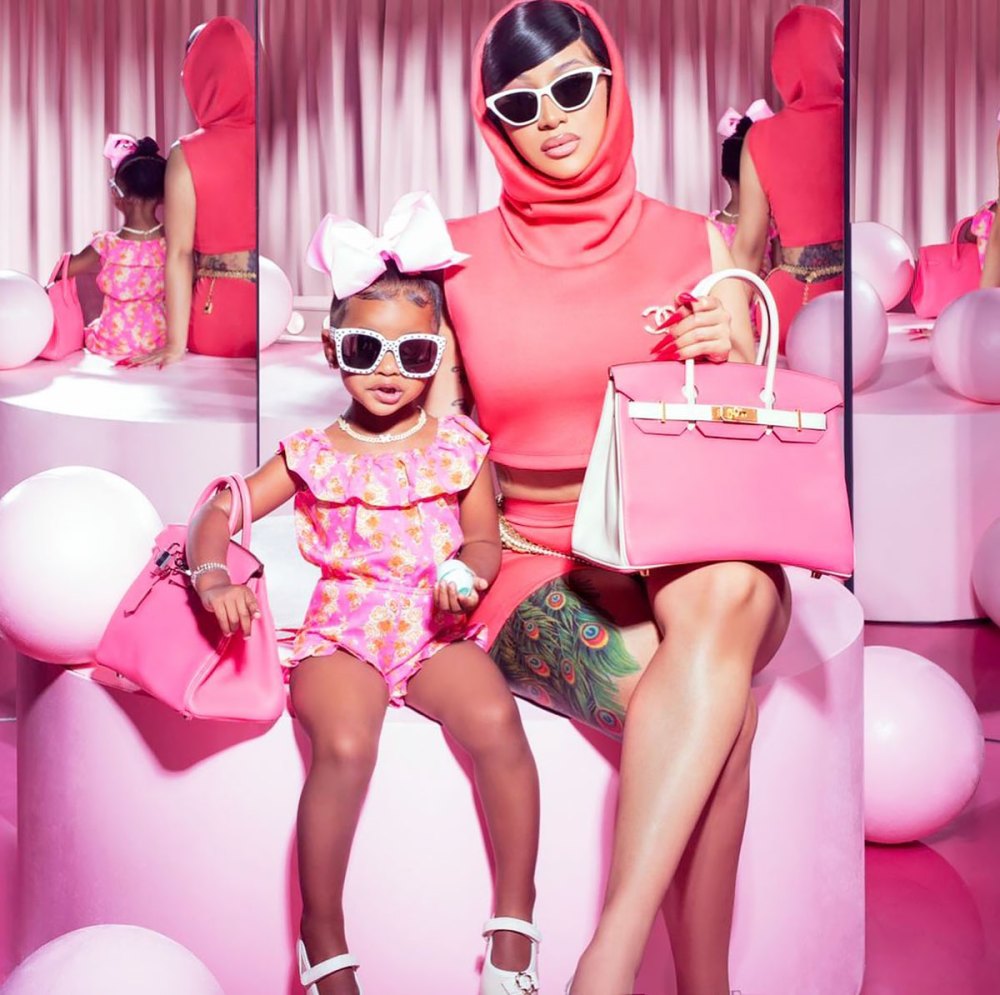 Cardi B Daughter Poses with Pink Birkin on Her 5th Birthday