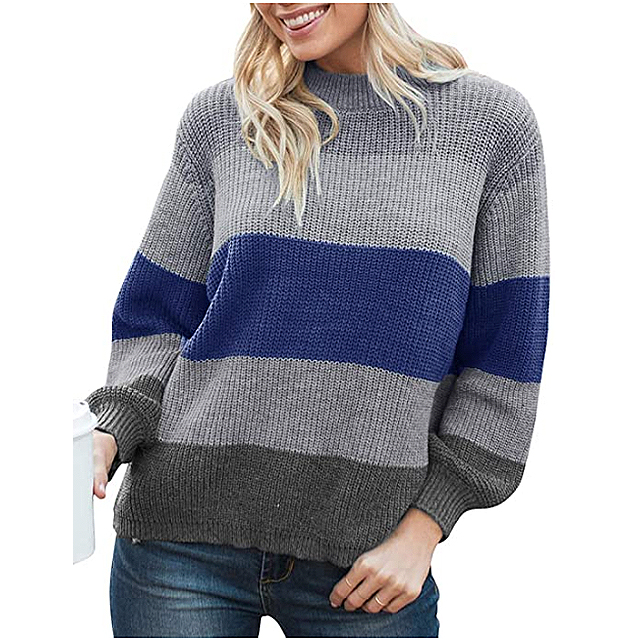 MEROKEETY Color-Blocked Sweater Is the Ultimate Fall Fashion Item ...