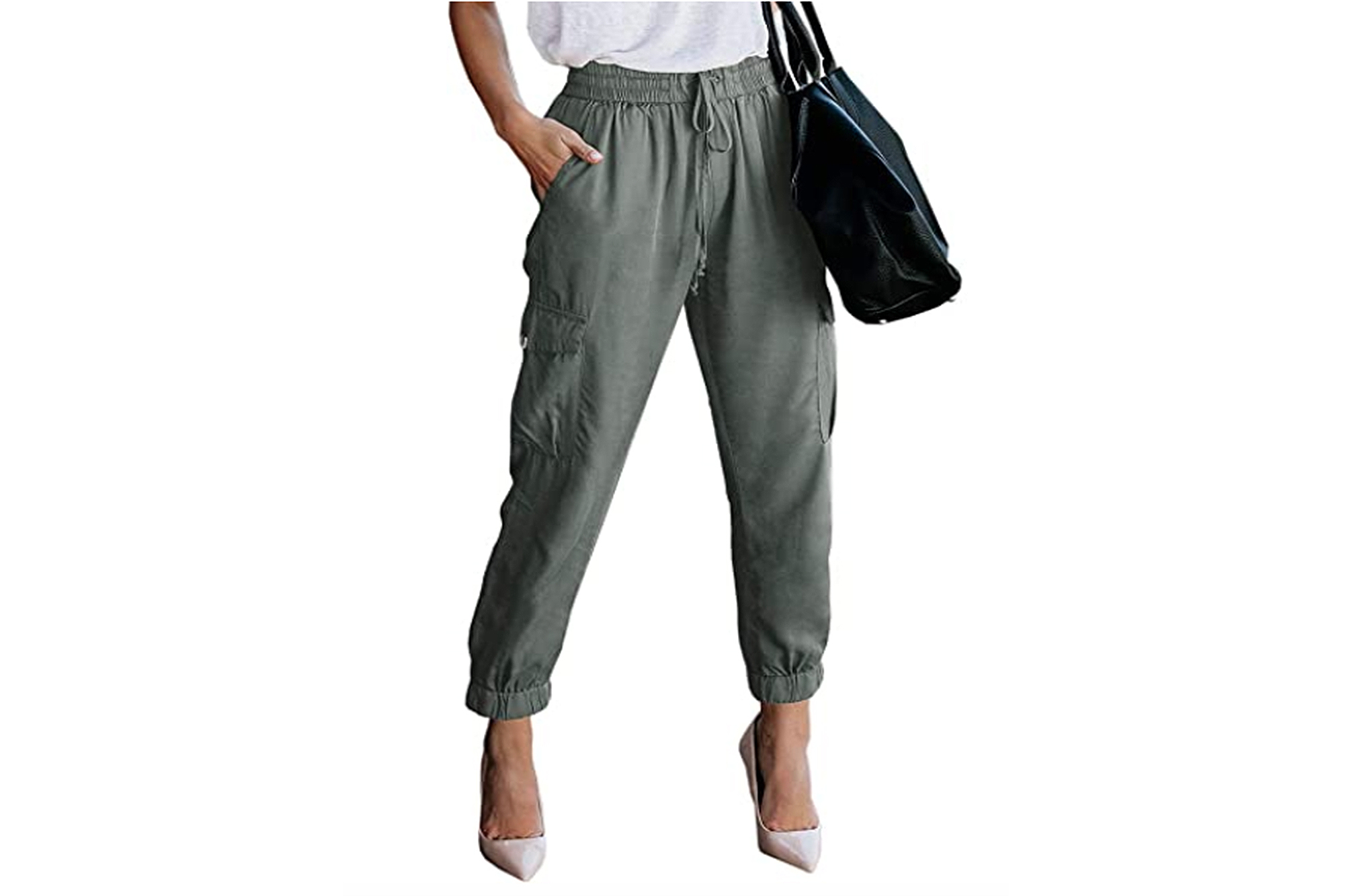 cargo pants with elastic waistband