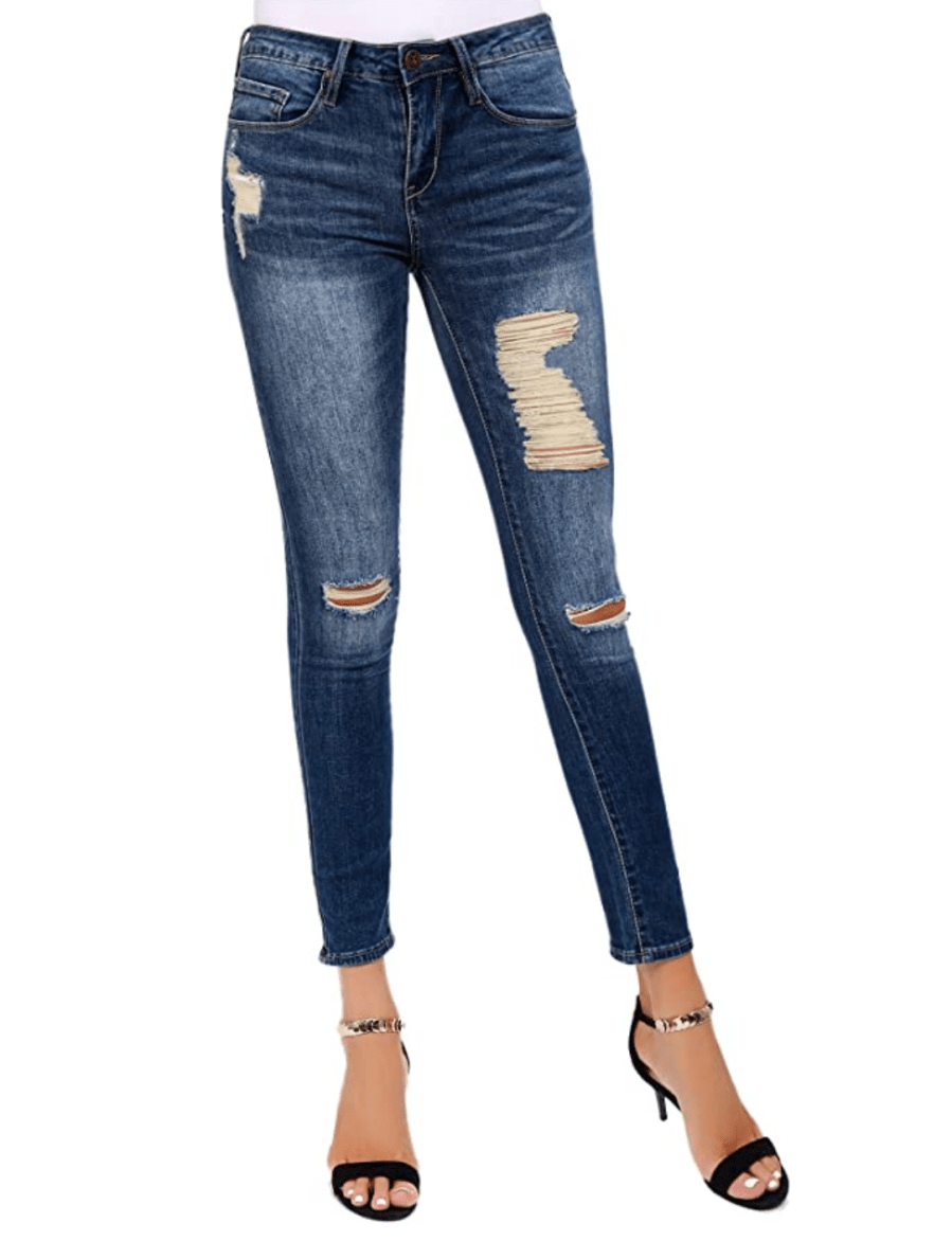 Resfeber Distressed Skinny Jeans Feel Like Leggings | Us Weekly