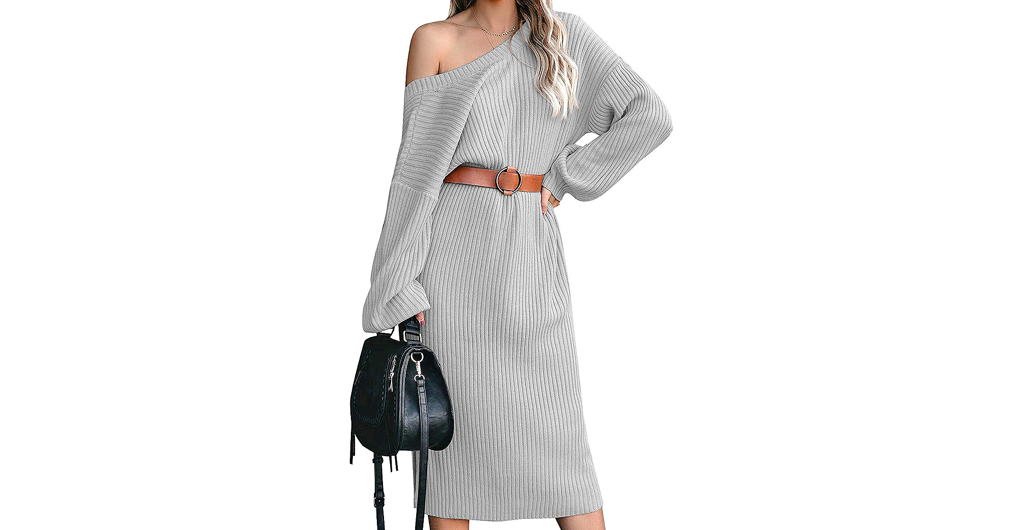 ACKKIA Slouchy Sweater Dress Just Dropped Right in Time for Fall