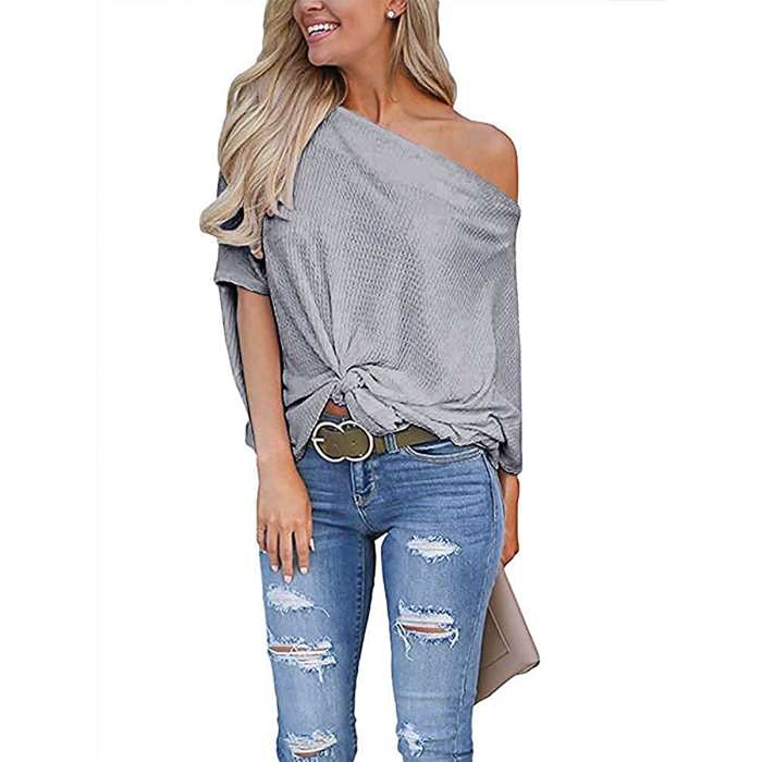 LACOZY Waffle Knit Tee Is a Lounge Piece You Can Wear With Heels | Us ...