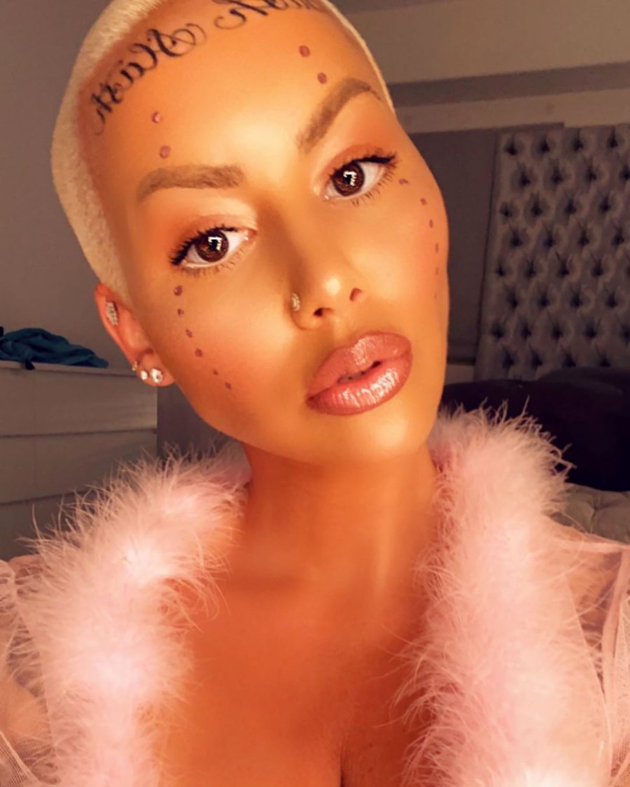 Amber Rose On Her Face Tattoos Ignoring Haters Us Weekly