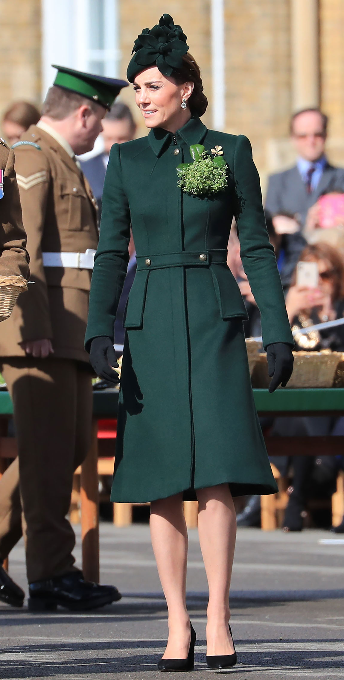 Green sales coat dress