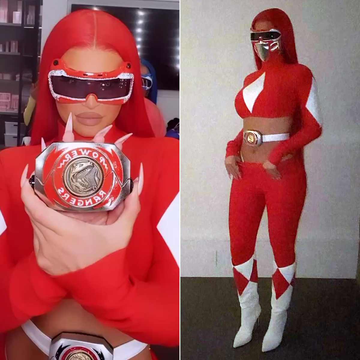 Kylie Jenner Dresses Up As A Sexy Power Ranger For Halloween 2020 