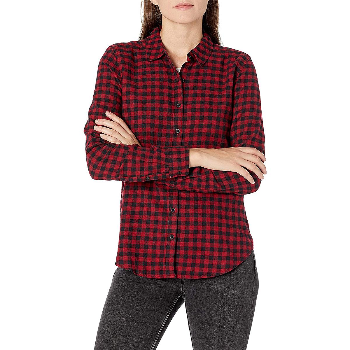 This Cozy Flannel Button-Up Has a Surprisingly Flattering Fit — 20% Off ...