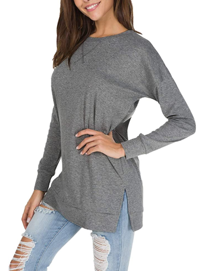 Levaca Simple Pullover Tunic Top Is a Must-Have Fall Basic | Us Weekly