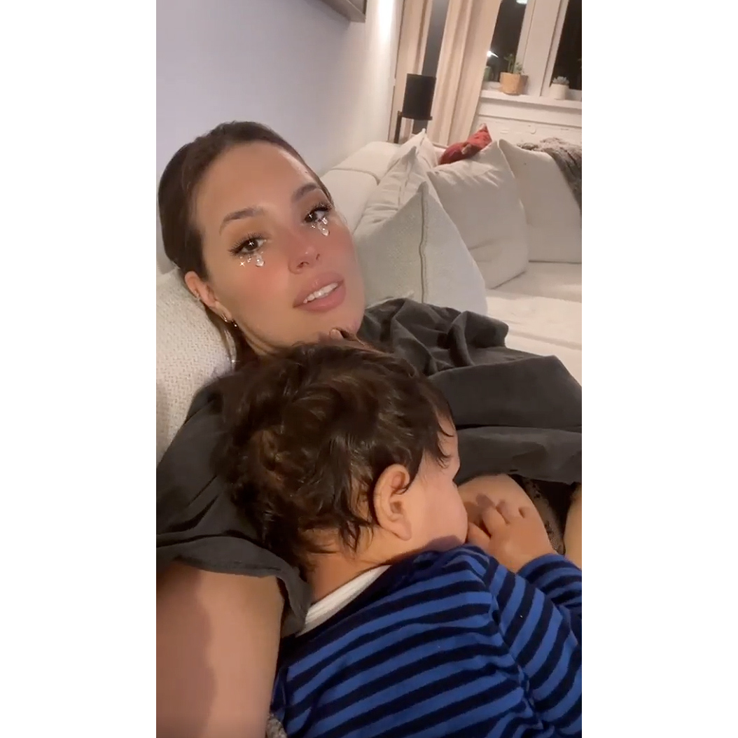Ashley Grahams Sweetest Breast Feeding Shots With Her 3 Sons Us Weekly