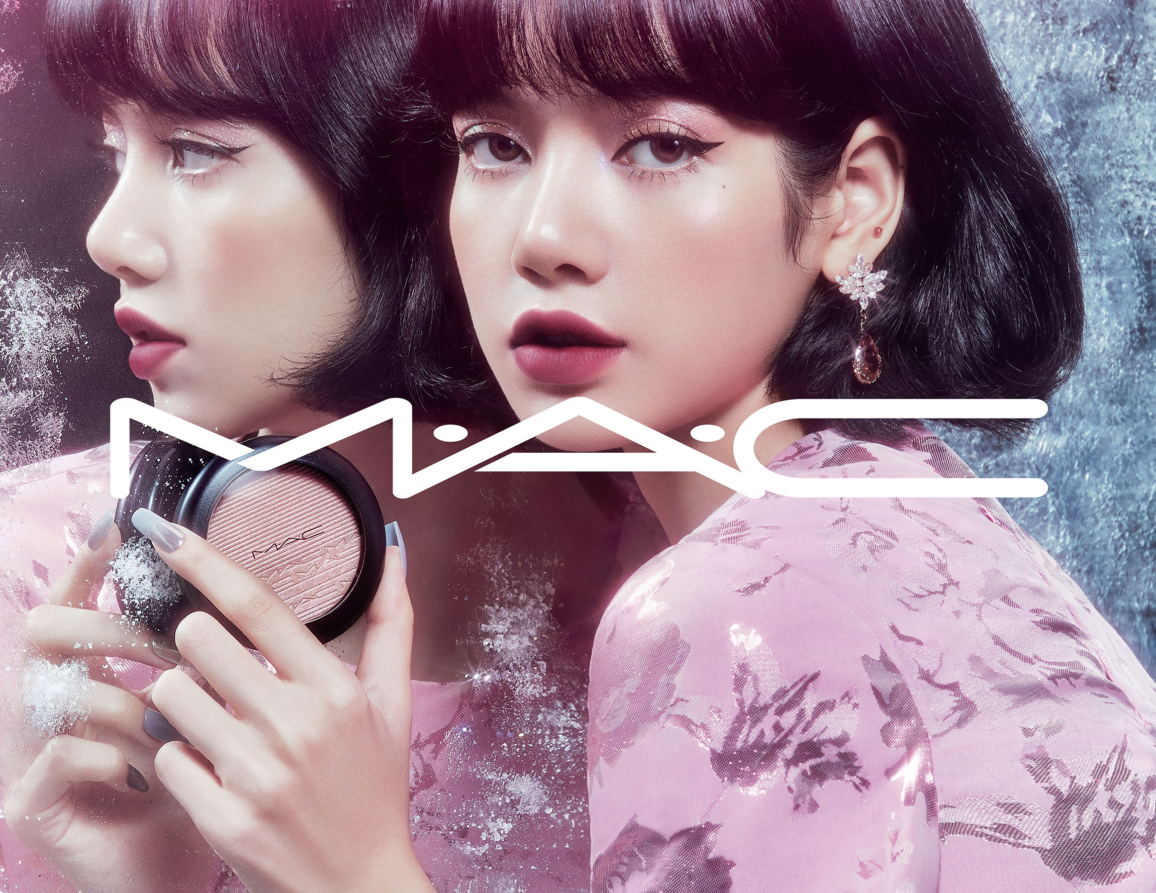 BLACKPINK's Lisa in MAC Frosted Firework Holiday 2020 Campaign