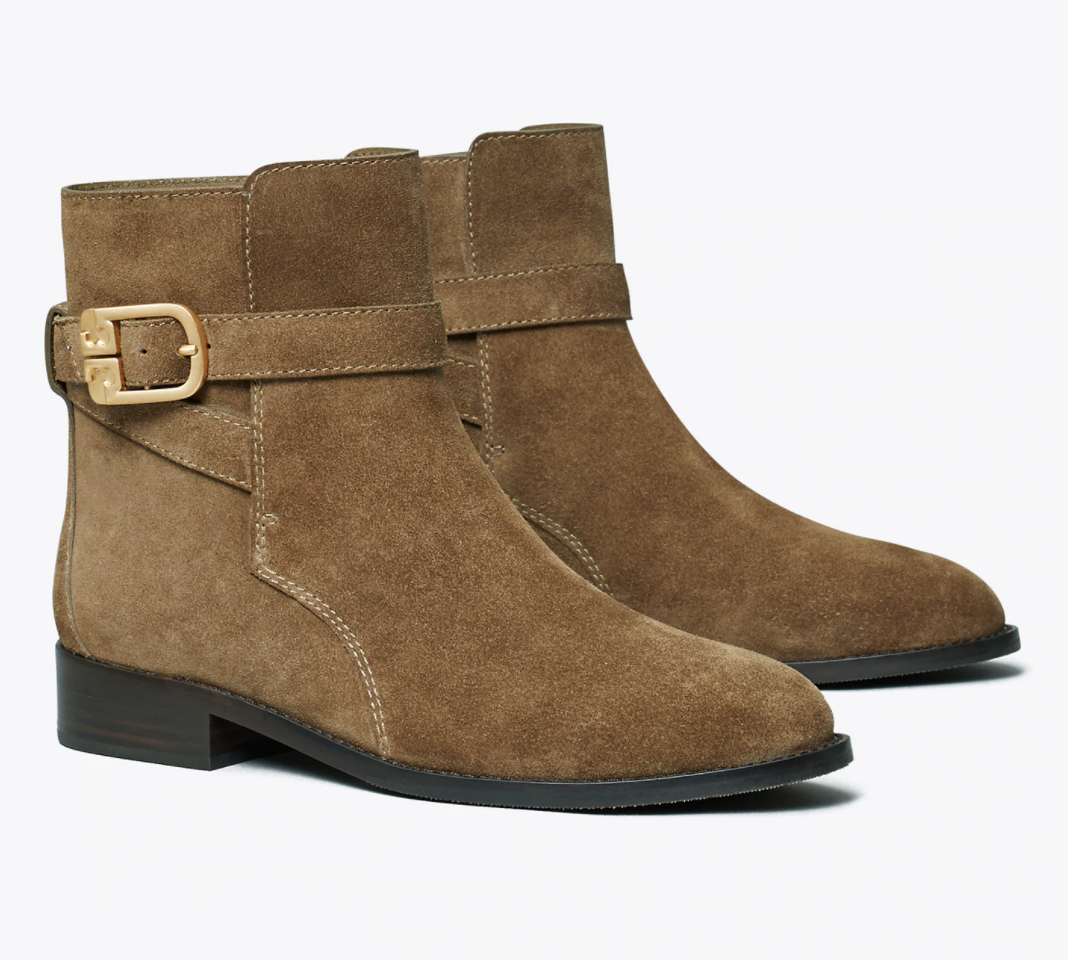 tory burch brooke bootie suede