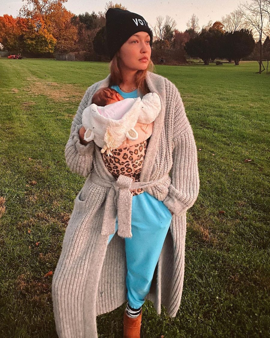 Gigi Hadid Shares Sweet Photos Cradling Her Daughter Pics 