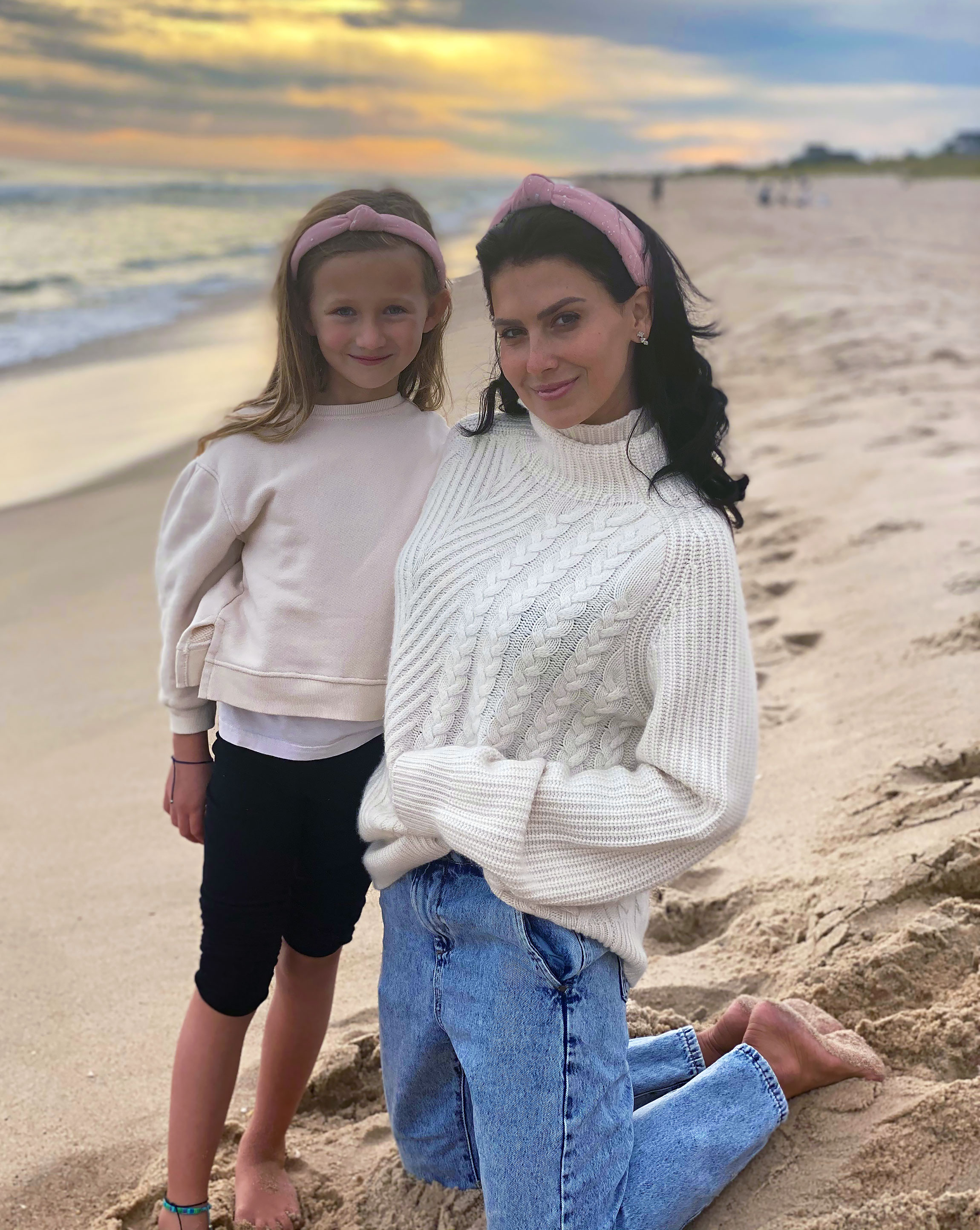 Hilaria Baldwin dons cowboy boots and leggings one day after being