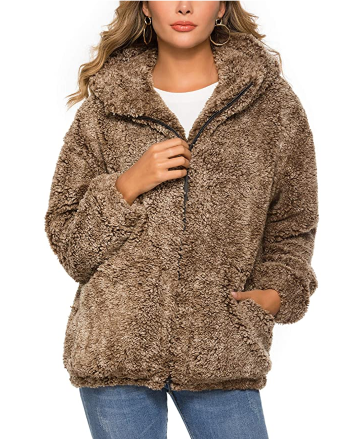 Anrabess Faux-Fur Jacket Is the Perfect Dreamy Winter Coat | Us Weekly