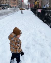 Celeb Kids Playing in Snow, Building Snowmen in Winter: Pics