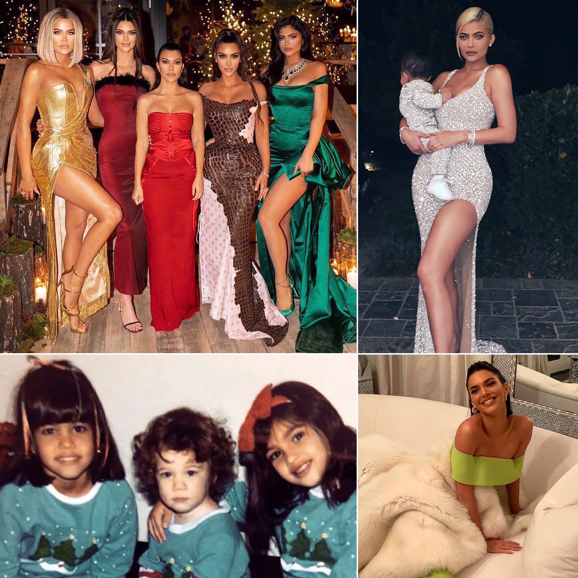 Kardashian-Jenner Family's Holiday Outfits, Festive Fashion: Pics