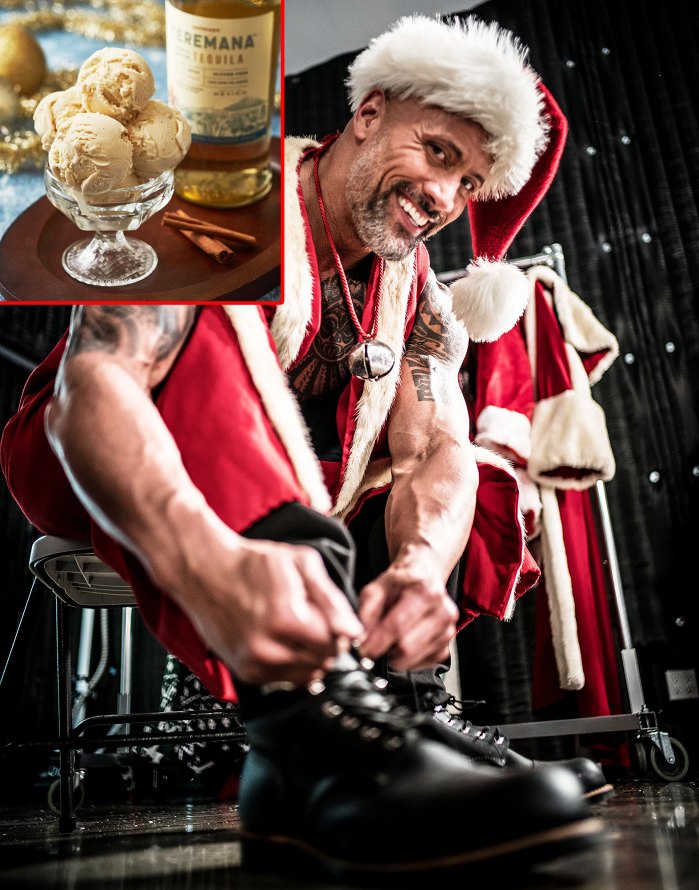 Dwayne Johnson Launches Tequila-Spiked Holiday Ice Cream