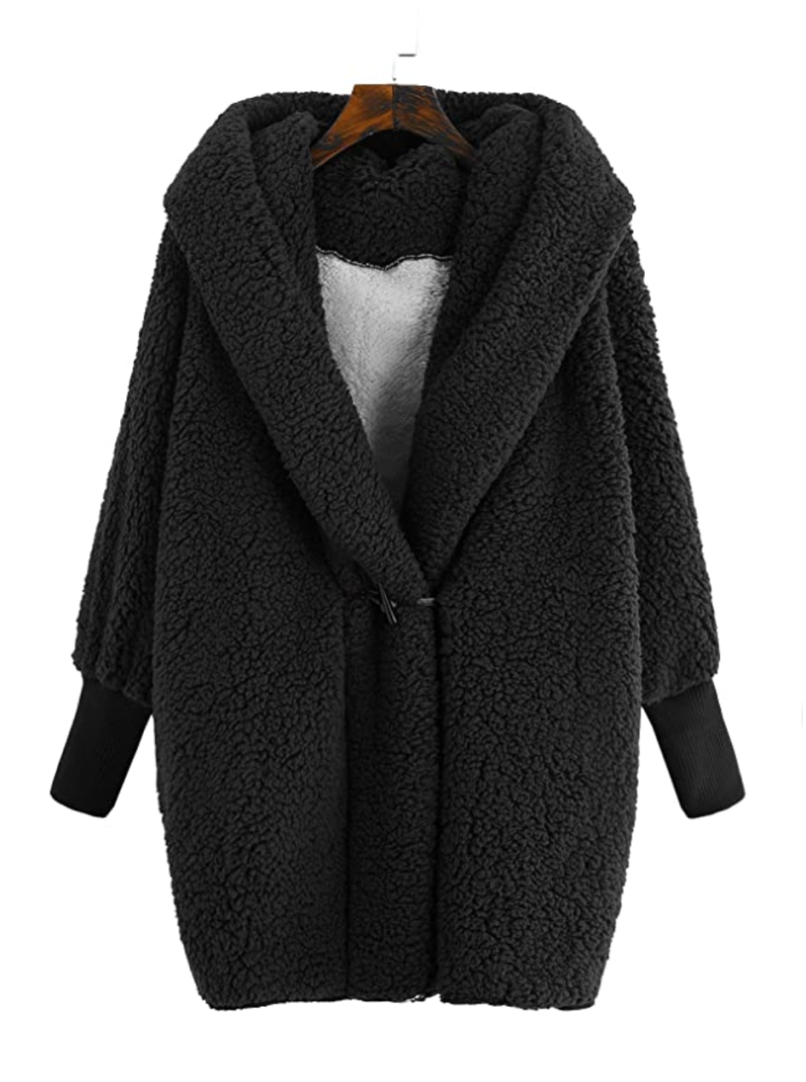 SweatyRocks Plush Oversized Cardigan Is the Best Cozy Fall Coat | Us Weekly