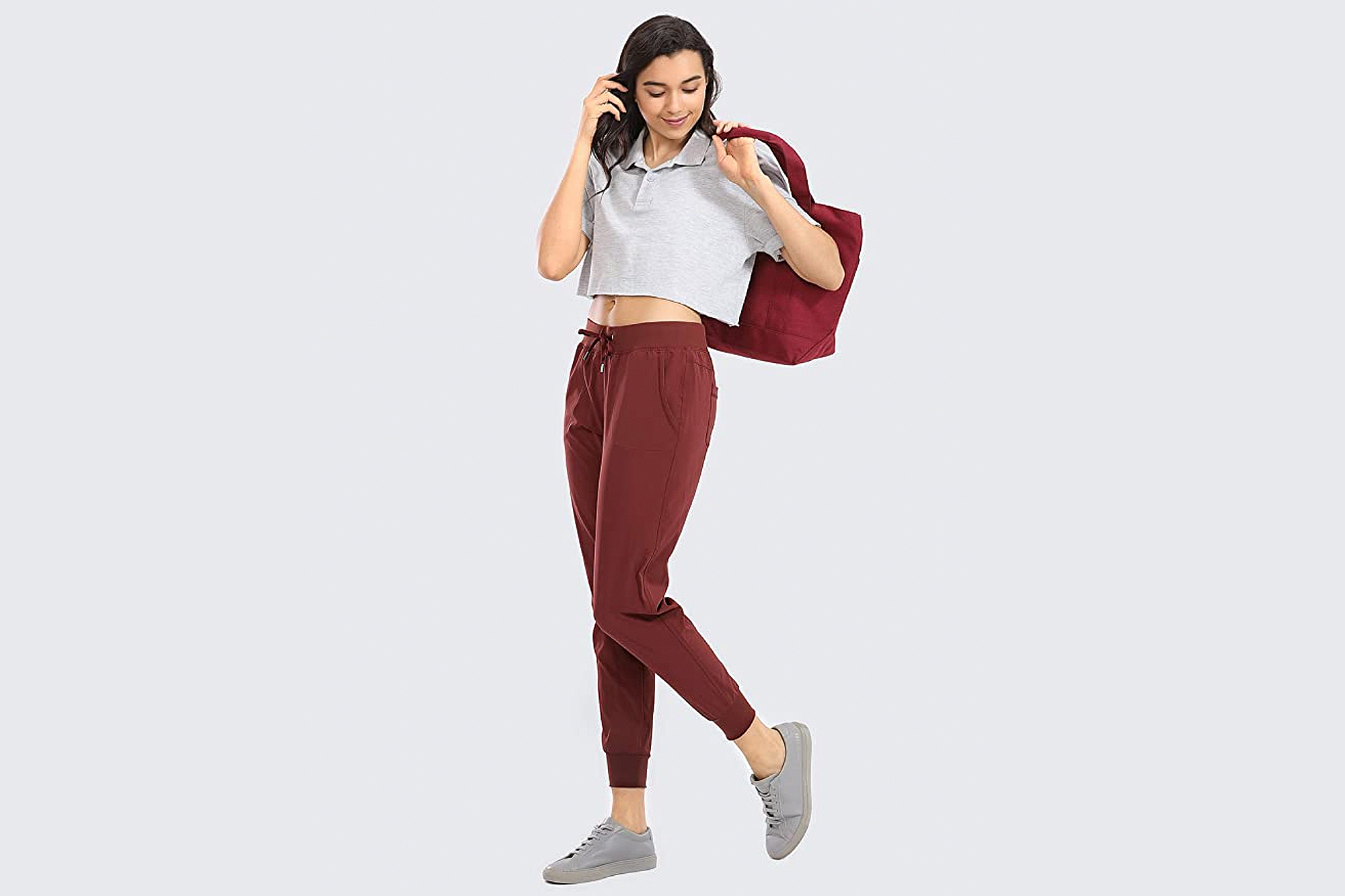 CRZ YOGA Lightweight Workout Joggers for Women, High India