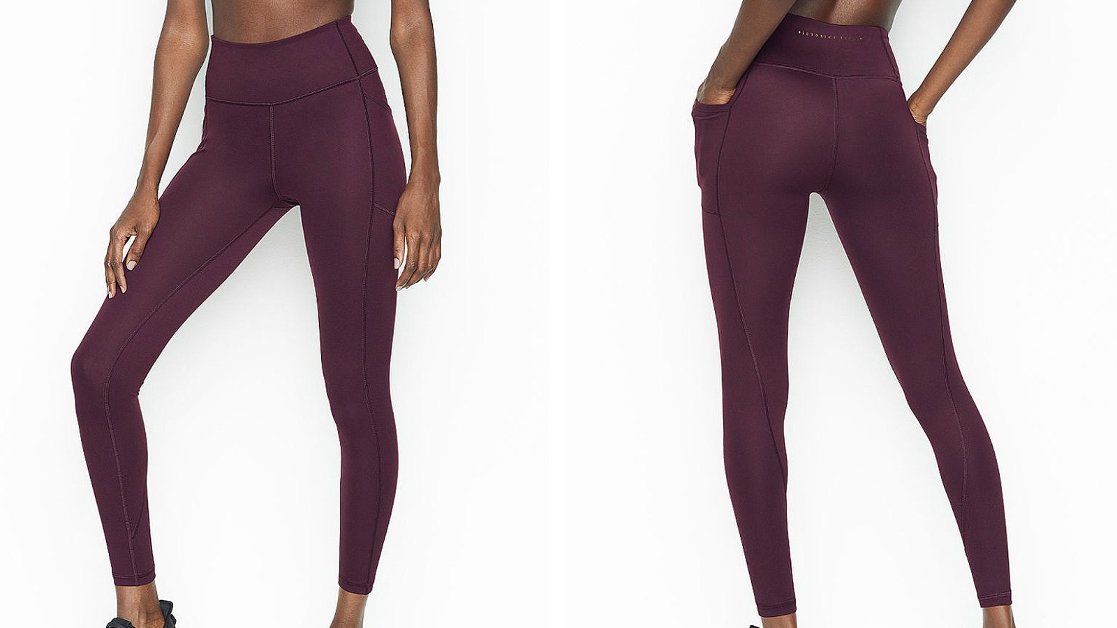 Lululemon purple legging comparison. Threw in some maroon colors as we