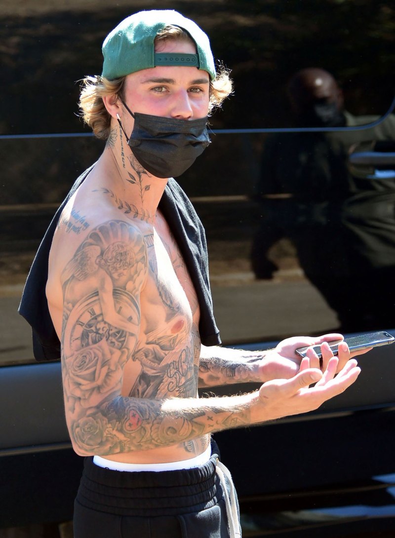  Justin  Bieber  Covered Up All Tattoos  for Anyone Music Video