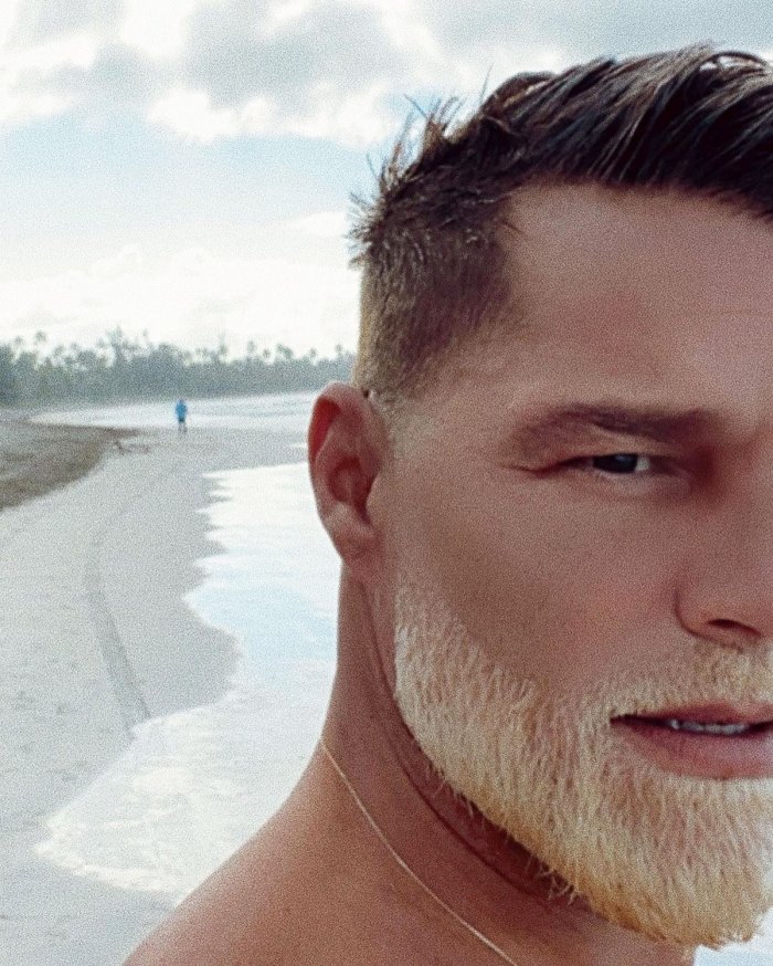 Ricky Martin Bleaches His Beard Out Of Boredom