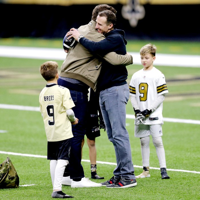 Tom Brady Has Sweet Moment With Drew Brees' Kids After Game