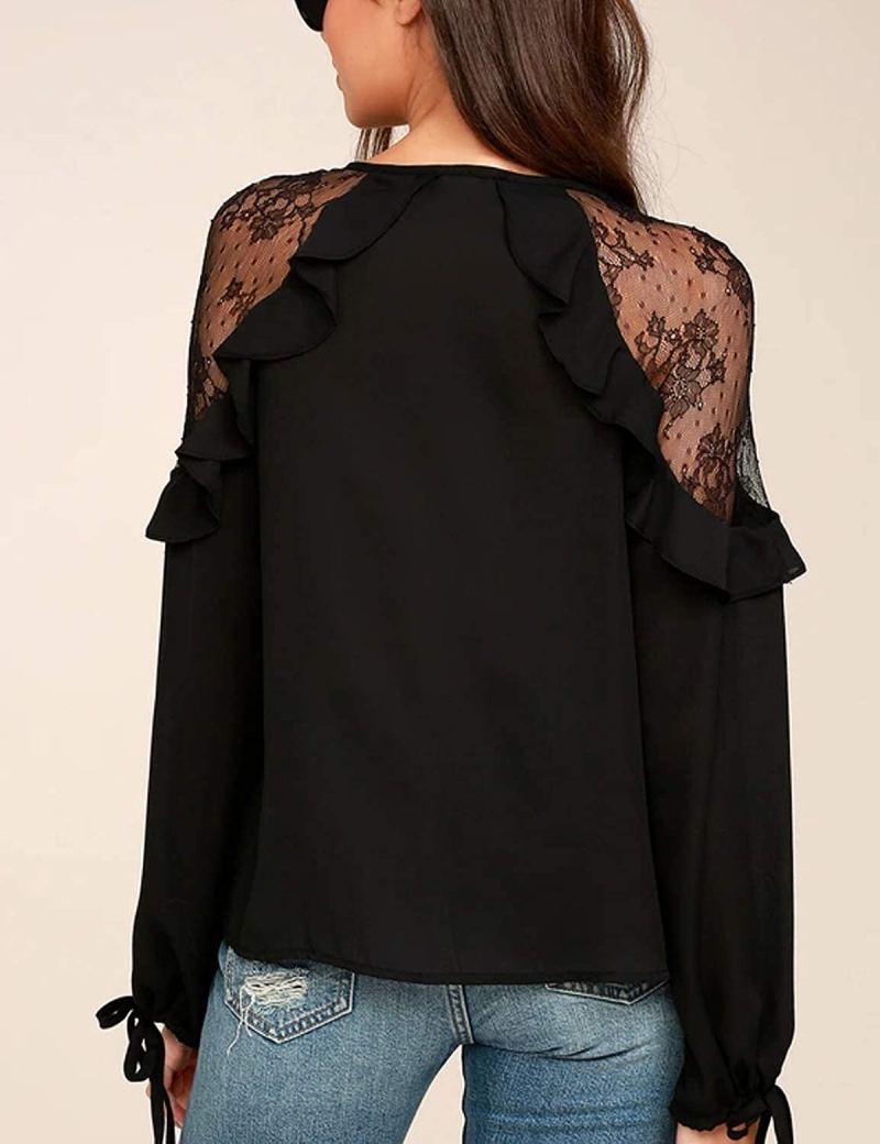 Blooming Jelly Lace Ruffle Blouse Is Extremely Elegant | Us Weekly