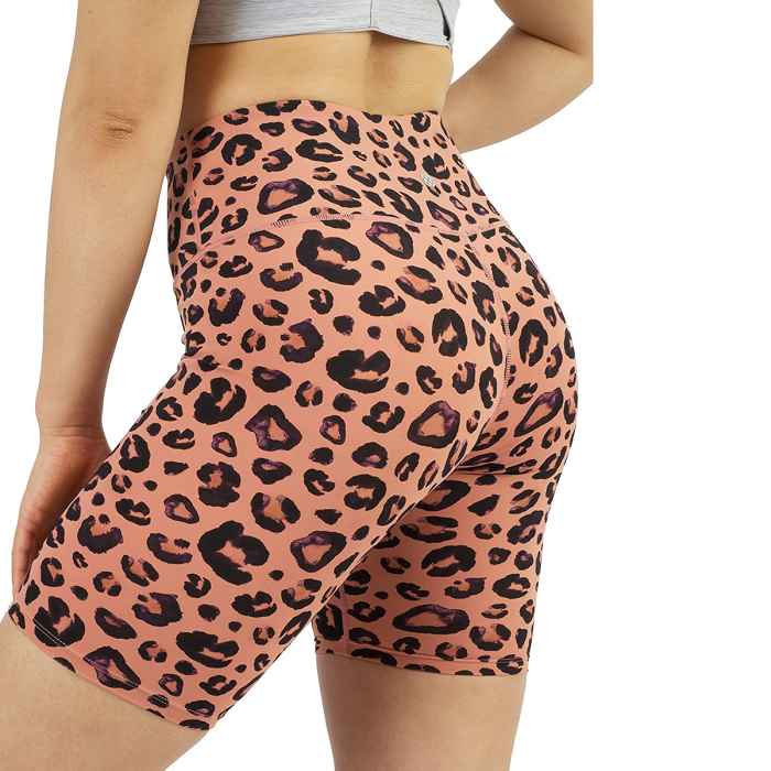 Lucy Hale Pink Leopard Yoga Shorts — Get a Similar Pair on Amazon | Us ...