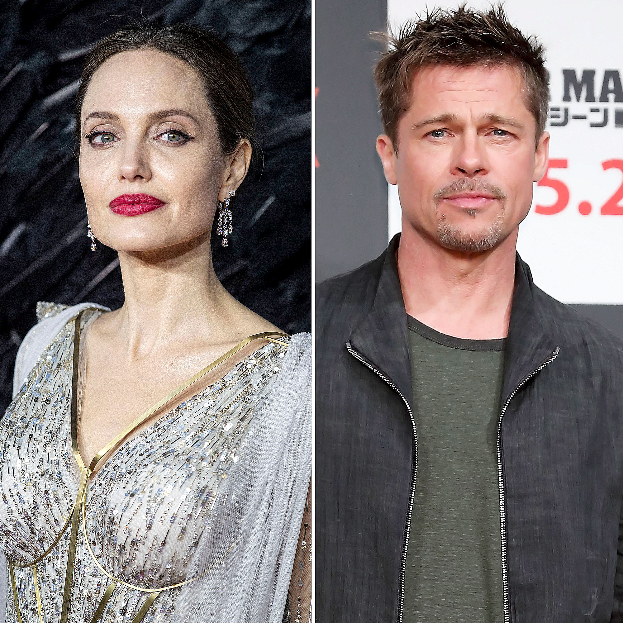 Brad Pitt Angelina Jolie Porn - Angelina Jolie on Brad Pitt Divorce: It's Been 'Pretty Hard'