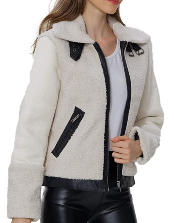 Bellivera Stylish Faux-Leather Sherpa Coat Starts at Just $29 | Us Weekly