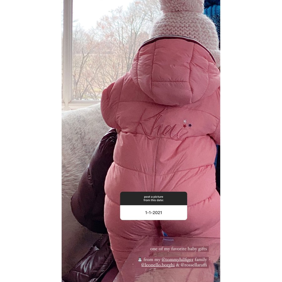 Bundled Up Gigi Hadid and Zayn Malik Khai Pink Snowsuit