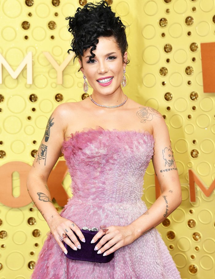 Pregnant Halsey Shows Bare Baby Bump in Bikini 1