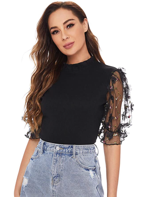 Romwe Puff-Sleeve Top Is Seriously Blowing Up on Amazon | Us Weekly