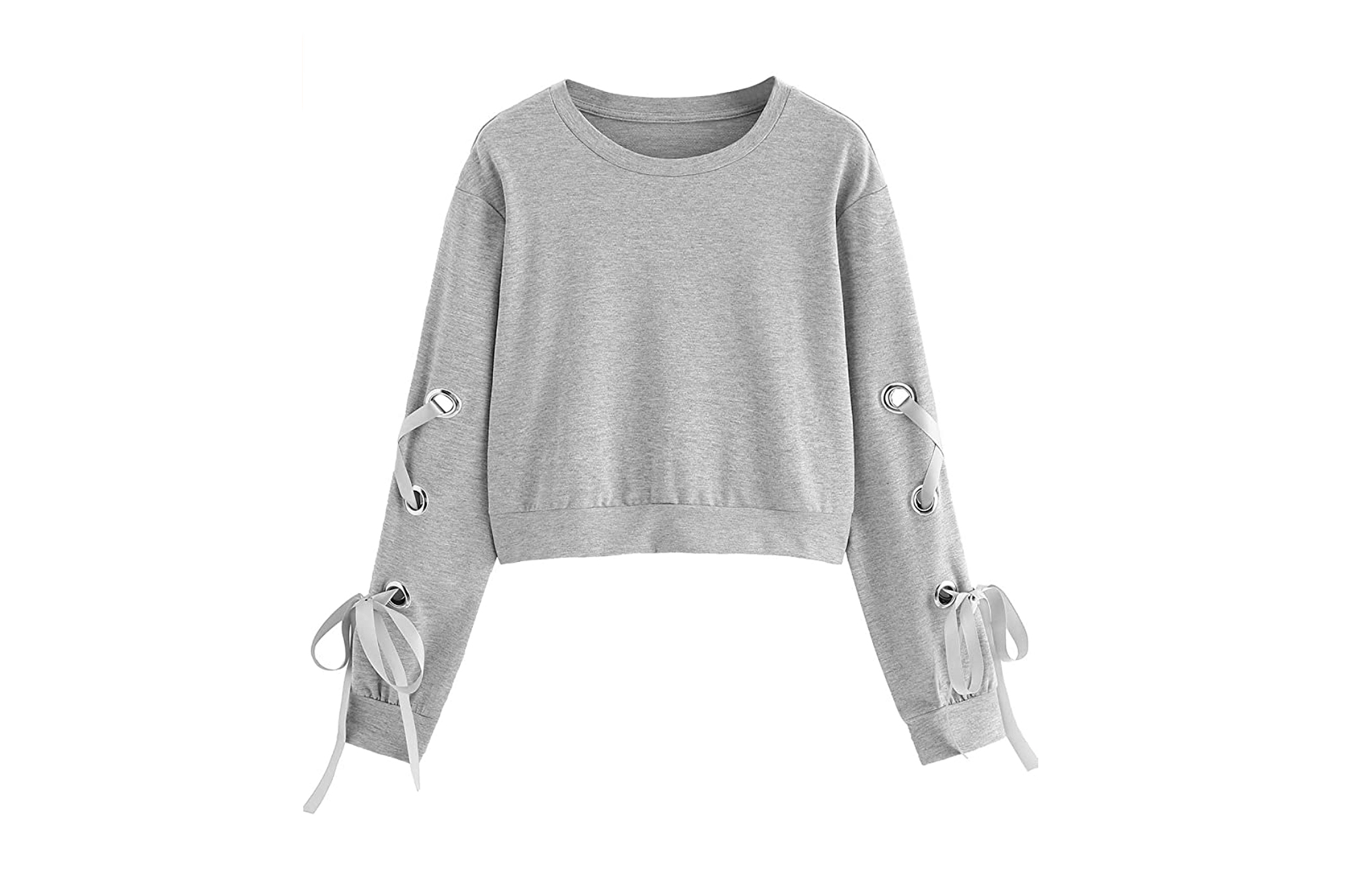 SweatyRocks Lace-Up Crewneck Levels Up Your Sweatshirt Game