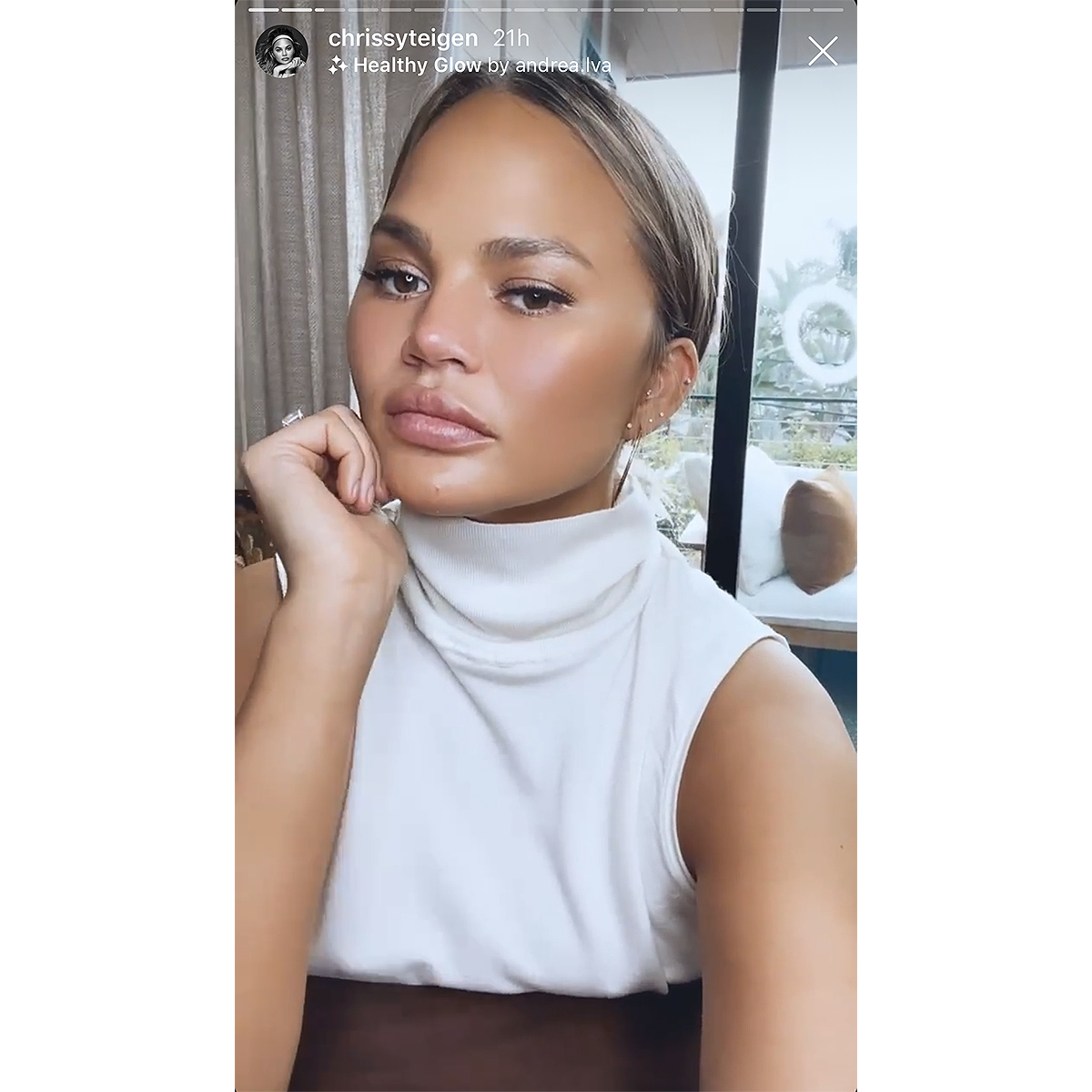 chrissy-teigen-white-turtleneck-tank-instagram