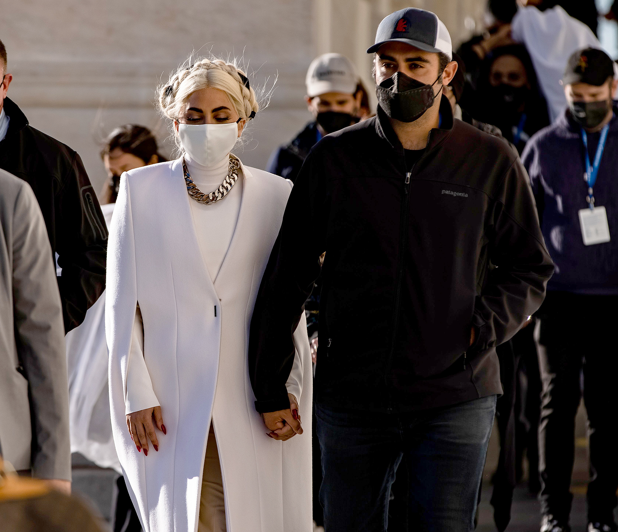 Lady Gaga and BF Michael Polansky Make Rare Public Appearance at Super Bowl