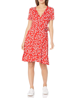 Amazon Essentials Simple Wrap Dress Is a Must-Have for Spring | Us Weekly