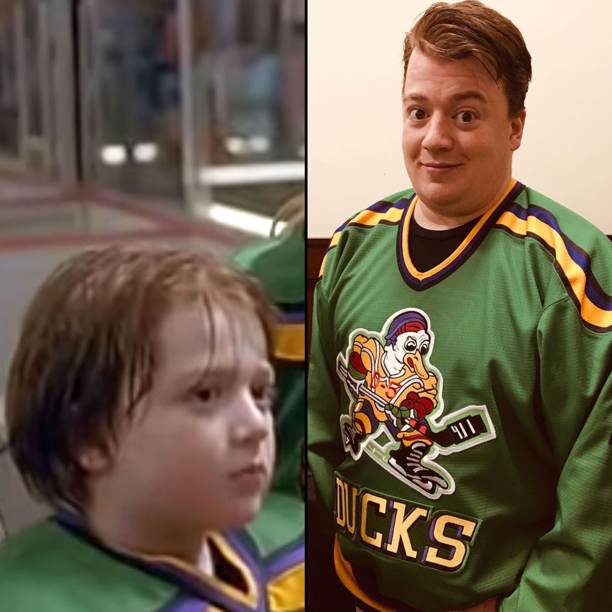 Canucks players meet cast of the Mighty Ducks movie