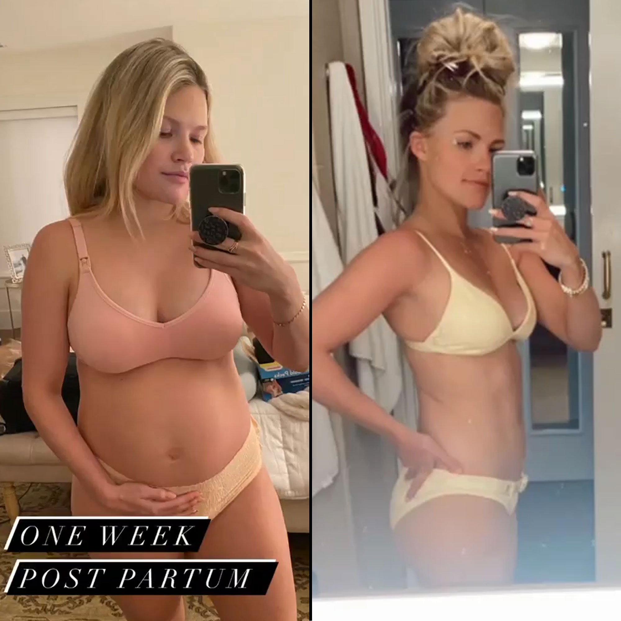 Witney Carson Shows 3 Month Postpartum Progress Before After