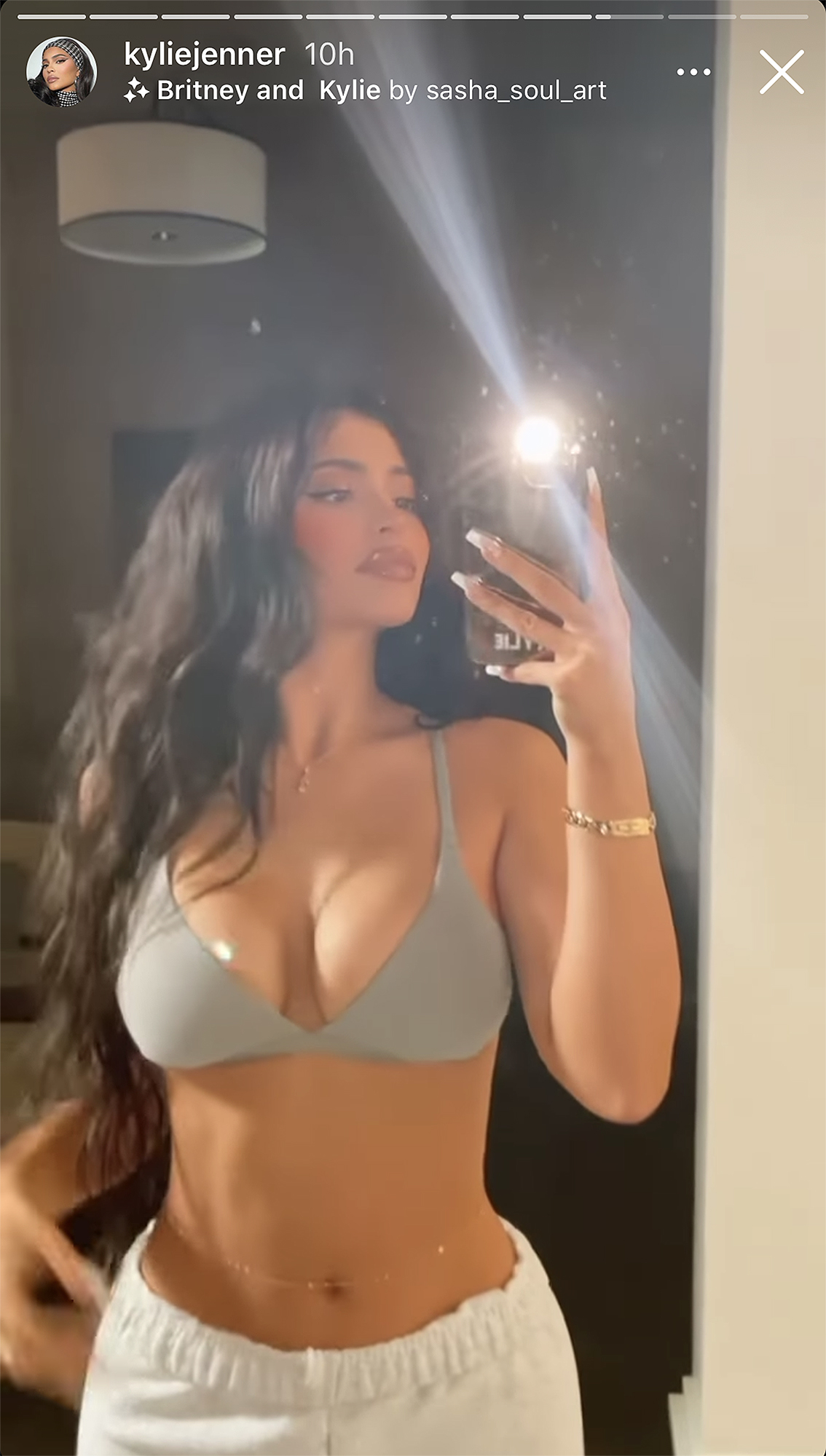Kylie Jenner Wears Underwear to Promote Holiday Collection