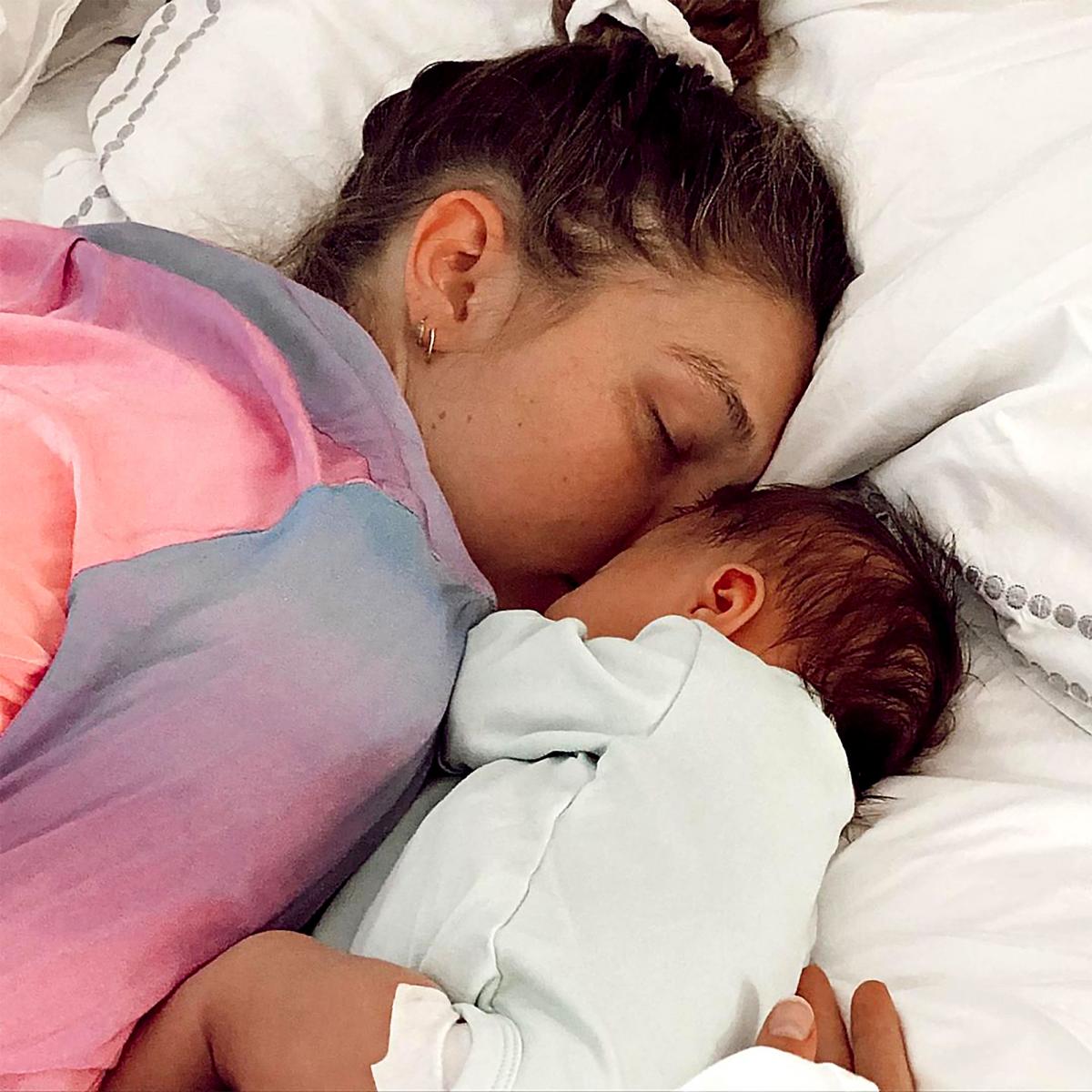 Yolanda Hadid Shares Photo of Daughter Gigi Hadid Kissing Her Newborn Baby:  'You Are My Sunshine