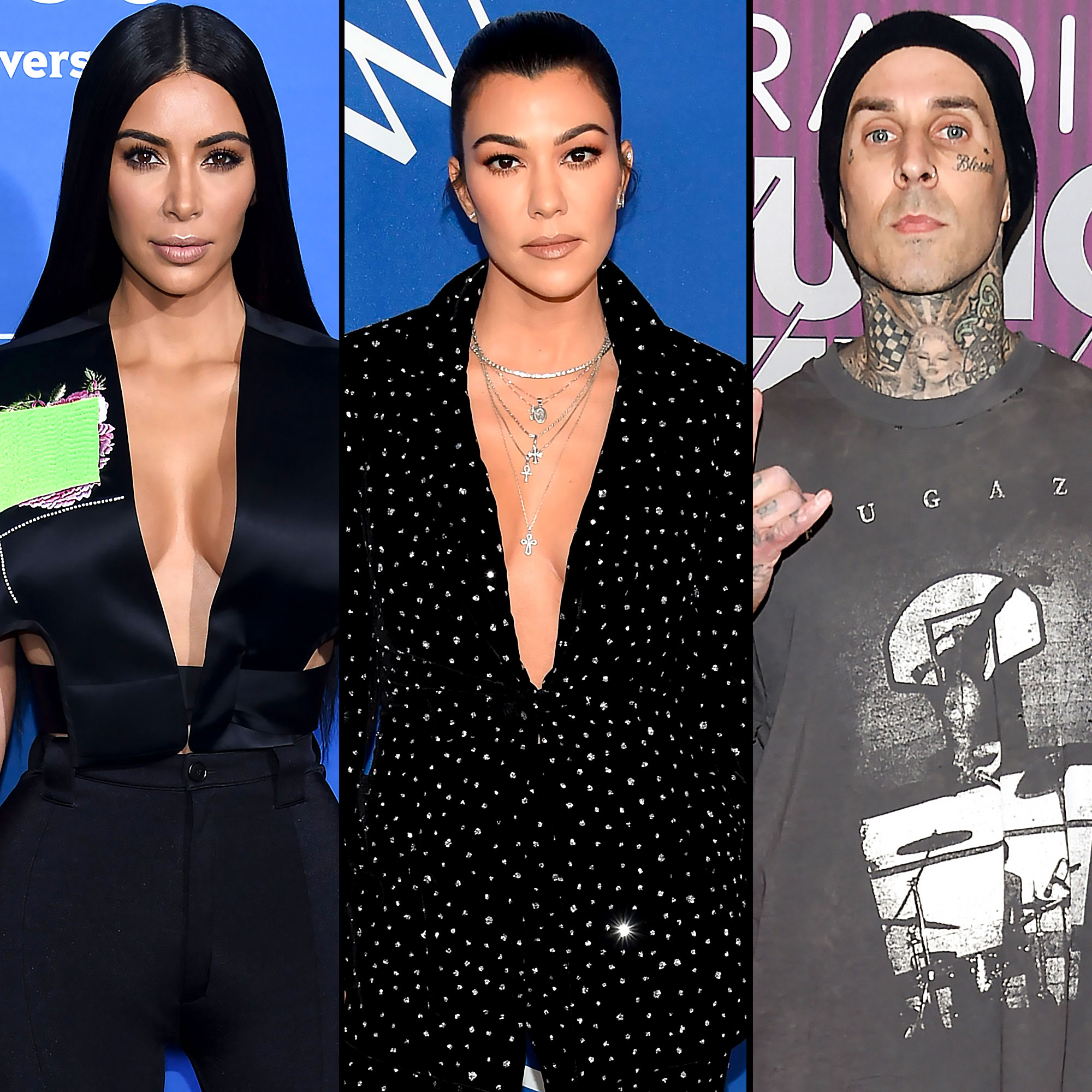 Kim Kardashian's Sexy Bikini Photos for Travis Barker's Clothing Line
