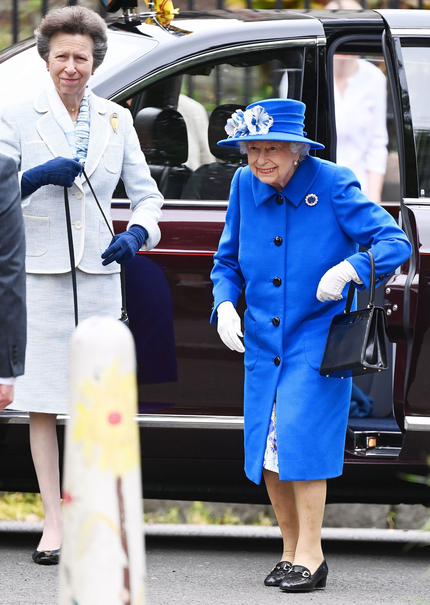 Queen Elizabeth II Tours Scotland With Daughter Princess Anne Photos