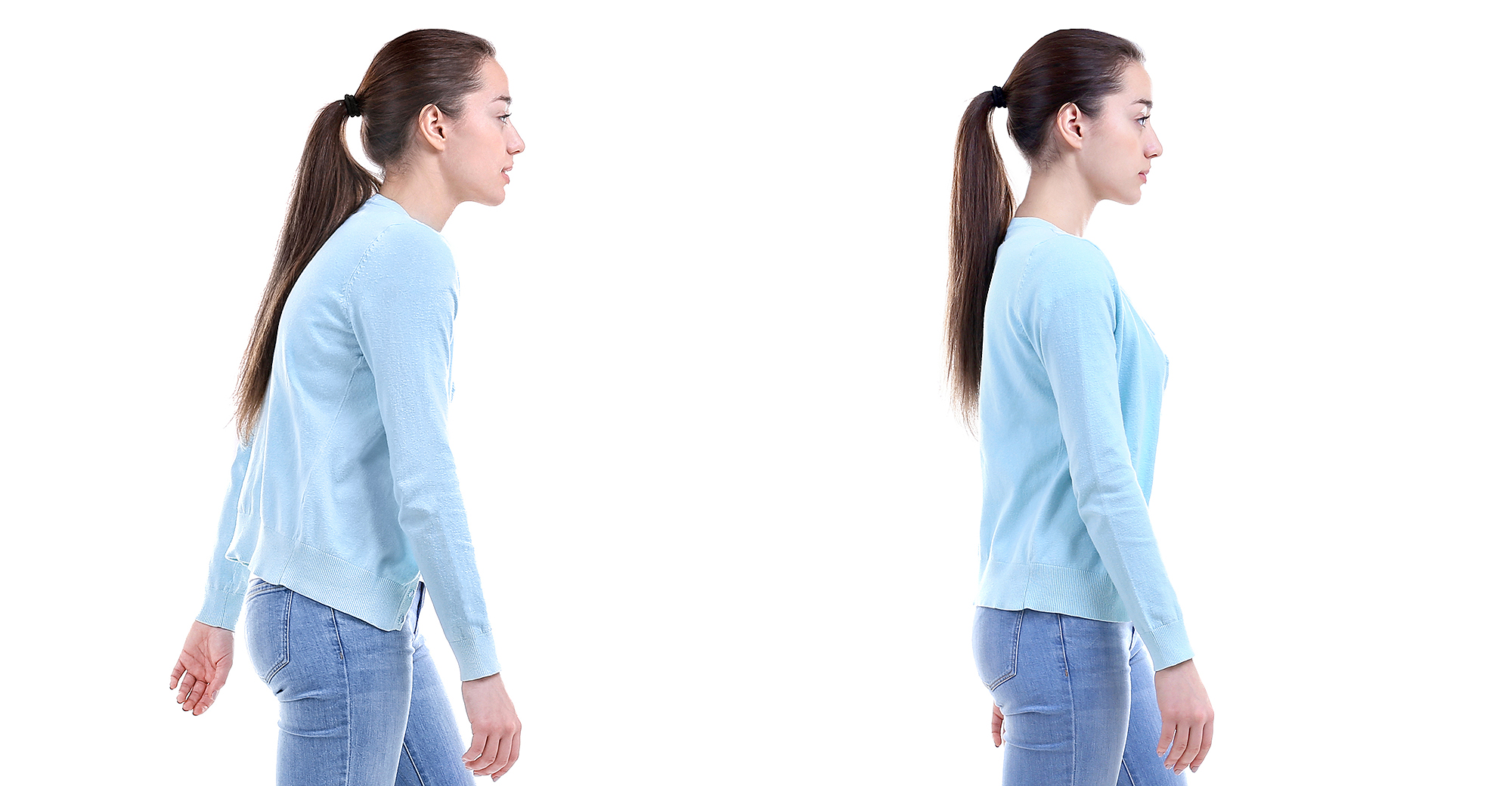 Alignmed Posture Correcting Neuroband tension Racerback Bra WHITE